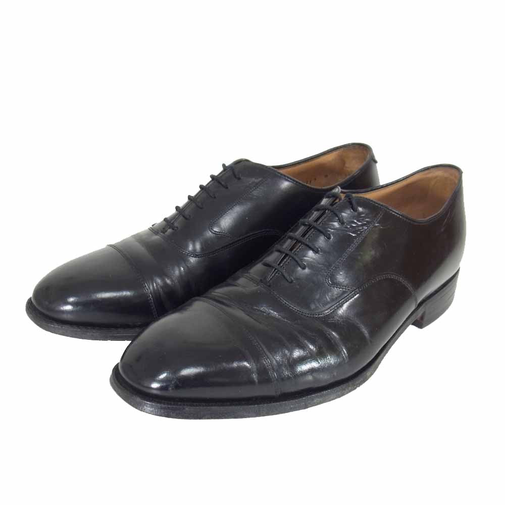ジョンストンアンドマーフィー 22-2981 Leather Shoes レザー シューズ ストレートチップ ブラック系 9 1/2【中古】