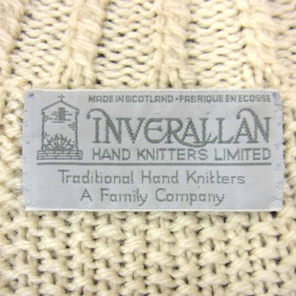 INVERALLAN インバーアラン 3A LUMBER CARGIGAN ランバーカーディガン オフホワイト系 サイズ表記無【中古】