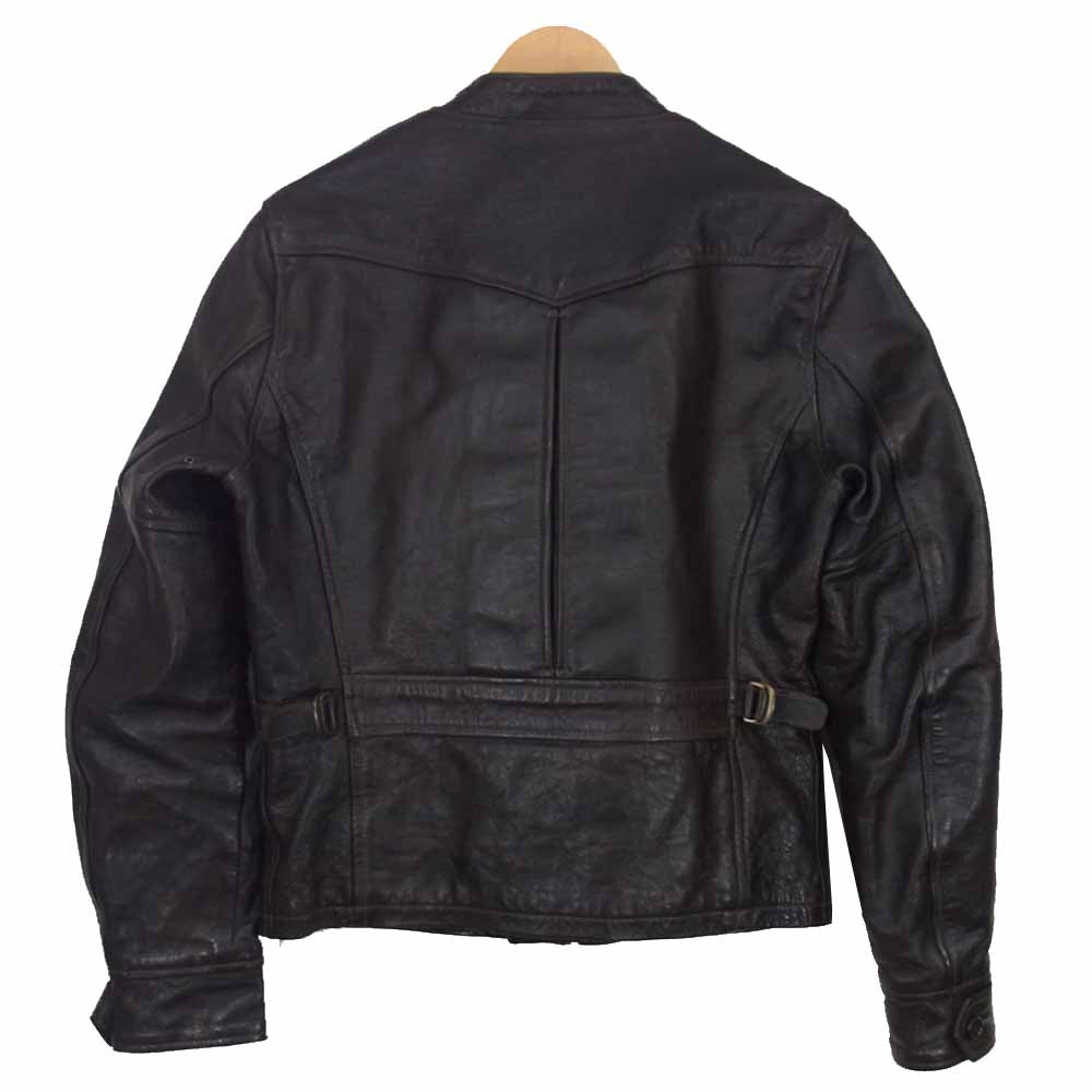 Pherrow's フェローズ GX72 ホースハイド レザージャケット ライダース モーターサイクルジャケット ブラウン系 42【中古】