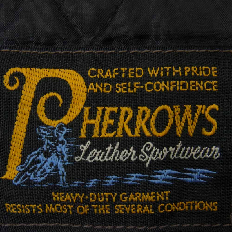 Pherrow's フェローズ GX72 ホースハイド レザージャケット ライダース モーターサイクルジャケット ブラウン系 42【中古】
