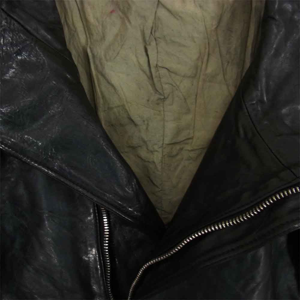 INCARNATION インカネーション 11711-41177 ♯967967 horse Leather DartsShouder Blouson ホースレザー ライダース ジャケット ブラック系 S【中古】