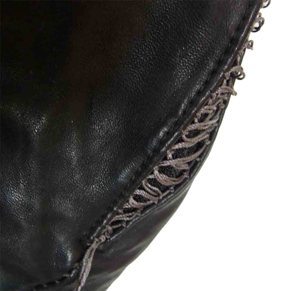 INCARNATION インカネーション 11711-41177 ♯967967 horse Leather DartsShouder Blouson ホースレザー ライダース ジャケット ブラック系 S【中古】
