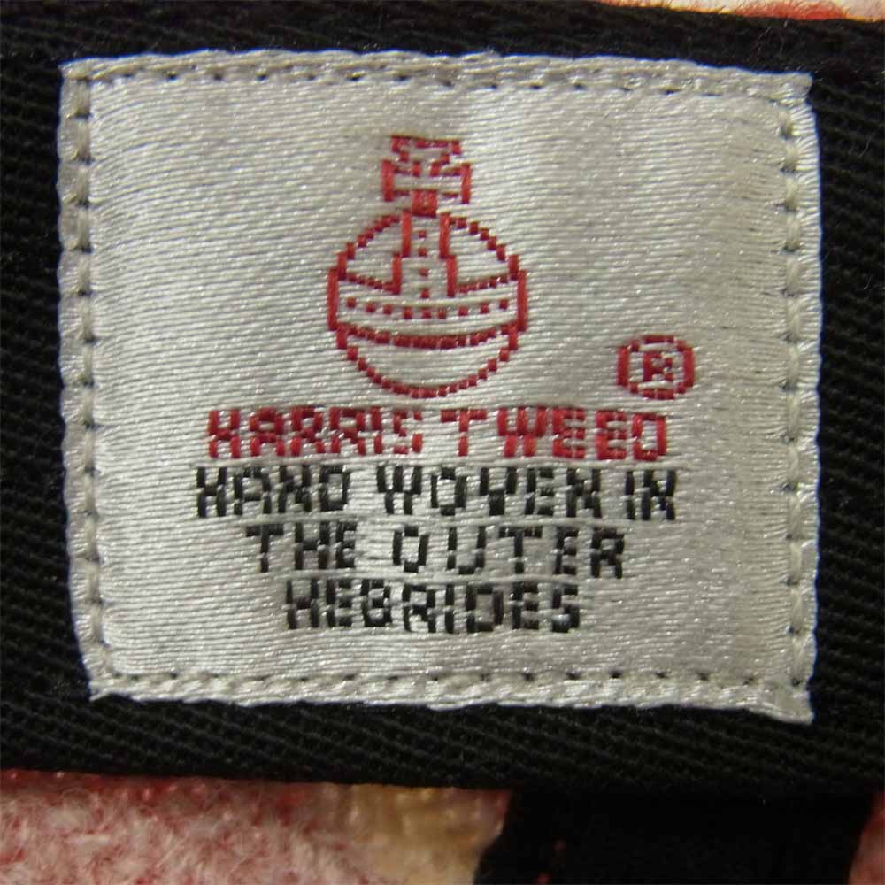 Supreme シュプリーム 18AW HARRIS TWEED ハリスツイード ウール スナップバック キャップ レッド系【中古】