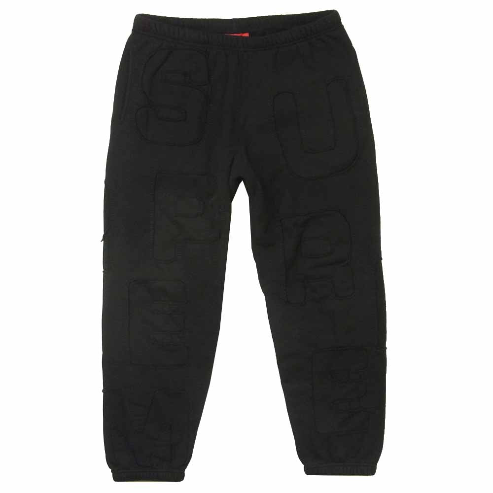 Supreme シュプリーム 20SS Cutout Letters Sweatpant カットアウト スウェット パンツ ブラック系 M【中古】