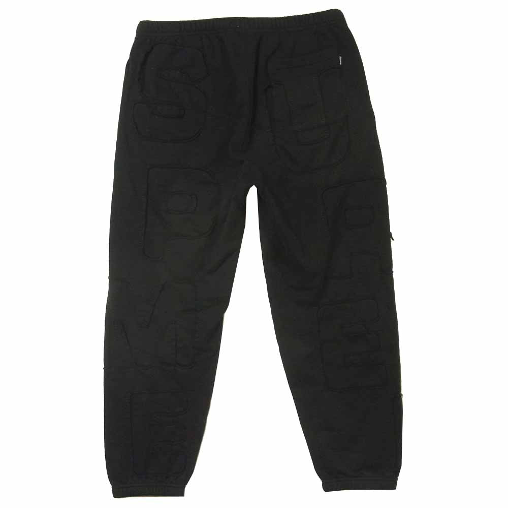 Supreme シュプリーム 20SS Cutout Letters Sweatpant カットアウト スウェット パンツ ブラック系 M【中古】