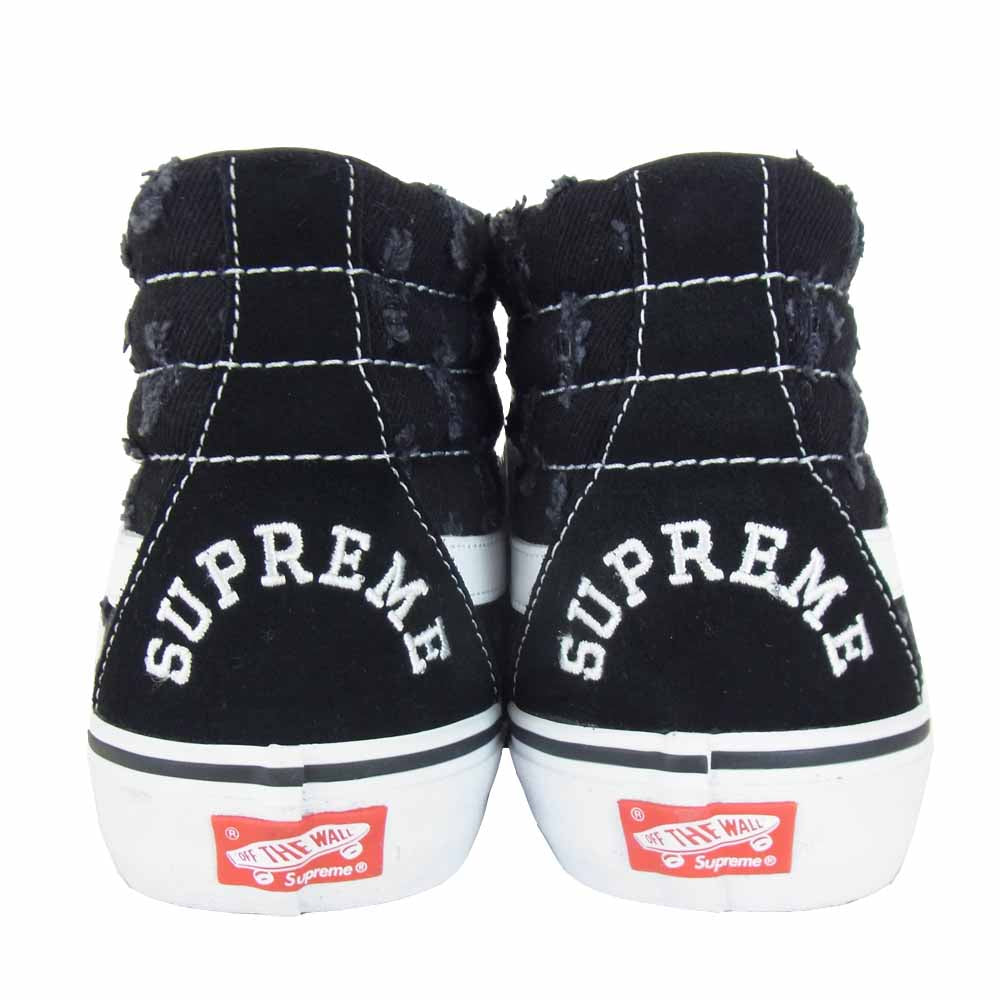 Supreme シュプリーム VN0A38Z32DC VANS バンズ Sk8-Hi Reissue Pro スケート ハイ ハイカット スニーカー ブラック系 ホワイト系 28.0cm【新古品】【未使用】【中古】