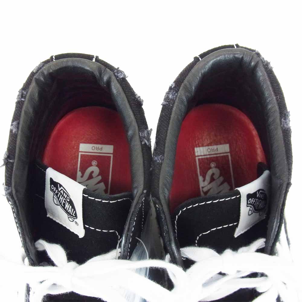 Supreme シュプリーム VN0A38Z32DC VANS バンズ Sk8-Hi Reissue Pro スケート ハイ ハイカット スニーカー ブラック系 ホワイト系 28.0cm【新古品】【未使用】【中古】
