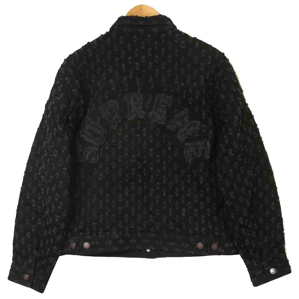 Supreme シュプリーム 20SS Hole Punch Denim Trucker Jacket ホール パンチ デニム トラッカー ジャケット ブラック系 M【極上美品】【中古】