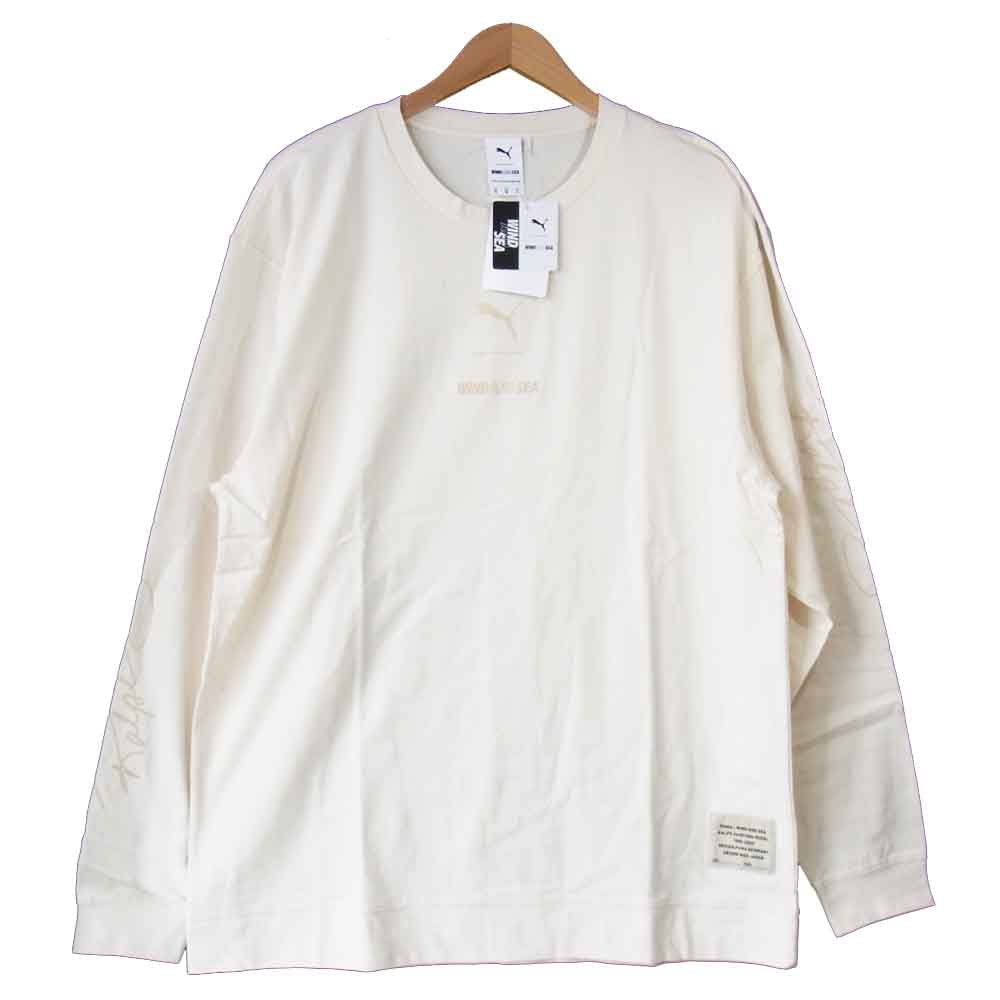ウィンダンシー 20AW 530633-01 × プーマ PUMA RS X WAS BYE DYE LS TEE 長袖 Ｔシャツ オフホワイト系 XL【新古品】【未使用】【中古】