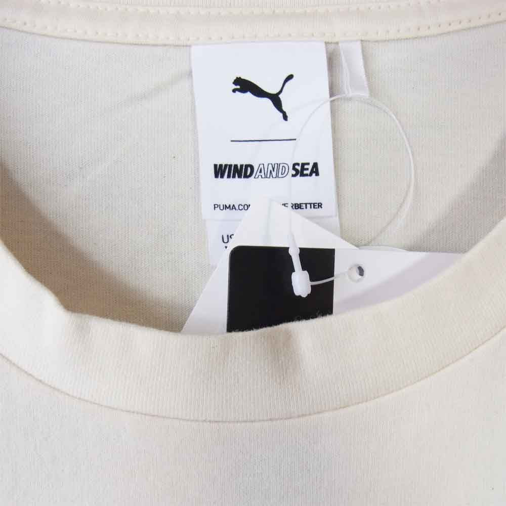 ウィンダンシー 20AW 530633-01 × プーマ PUMA RS X WAS BYE DYE LS TEE 長袖 Ｔシャツ オフホワイト系 XL【新古品】【未使用】【中古】