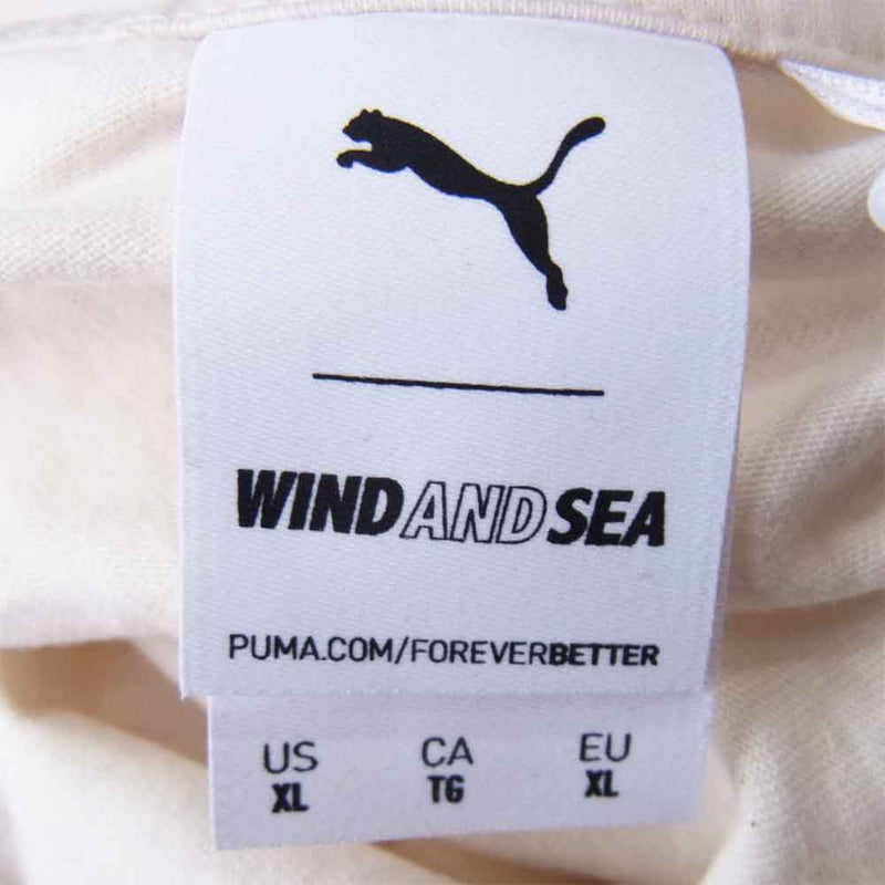 ウィンダンシー 20AW 530633-01 × プーマ PUMA RS X WAS BYE DYE LS TEE 長袖 Ｔシャツ オフホワイト系 XL【新古品】【未使用】【中古】