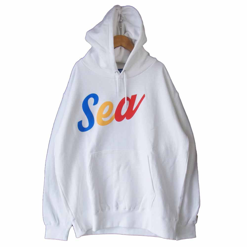 ウィンダンシー WDS-CS-234 sail-SEA-boat HOODIE スウェット パーカー ホワイト系 XL【新古品】【未使用】【中古】