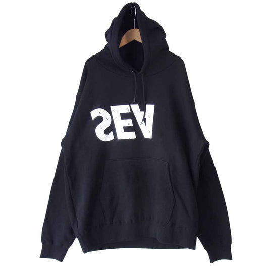 ゴッドセレクション 20SS GX-S20-WSHD-03 × ウィンダンシー WIND AND SEA monogram HOODIE スウェットパーカー ブラック系 XL【新古品】【未使用】【中古】