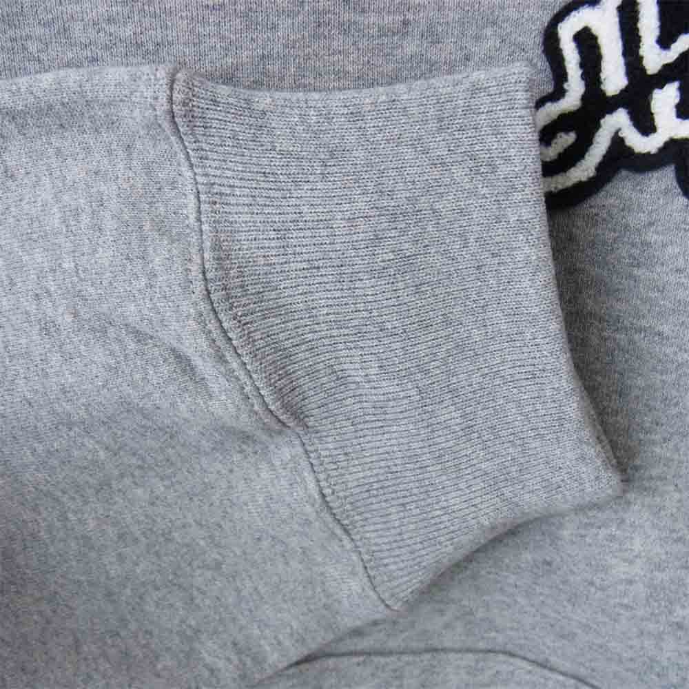 HYSTERIC GLAMOUR ヒステリックグラマー 20AW WDS-HYS-2-02 × ウィンダンシー WIND AND SEA ロゴパッチフーディ プルオーバー パーカー グレー系 XL【新古品】【未使用】【中古】