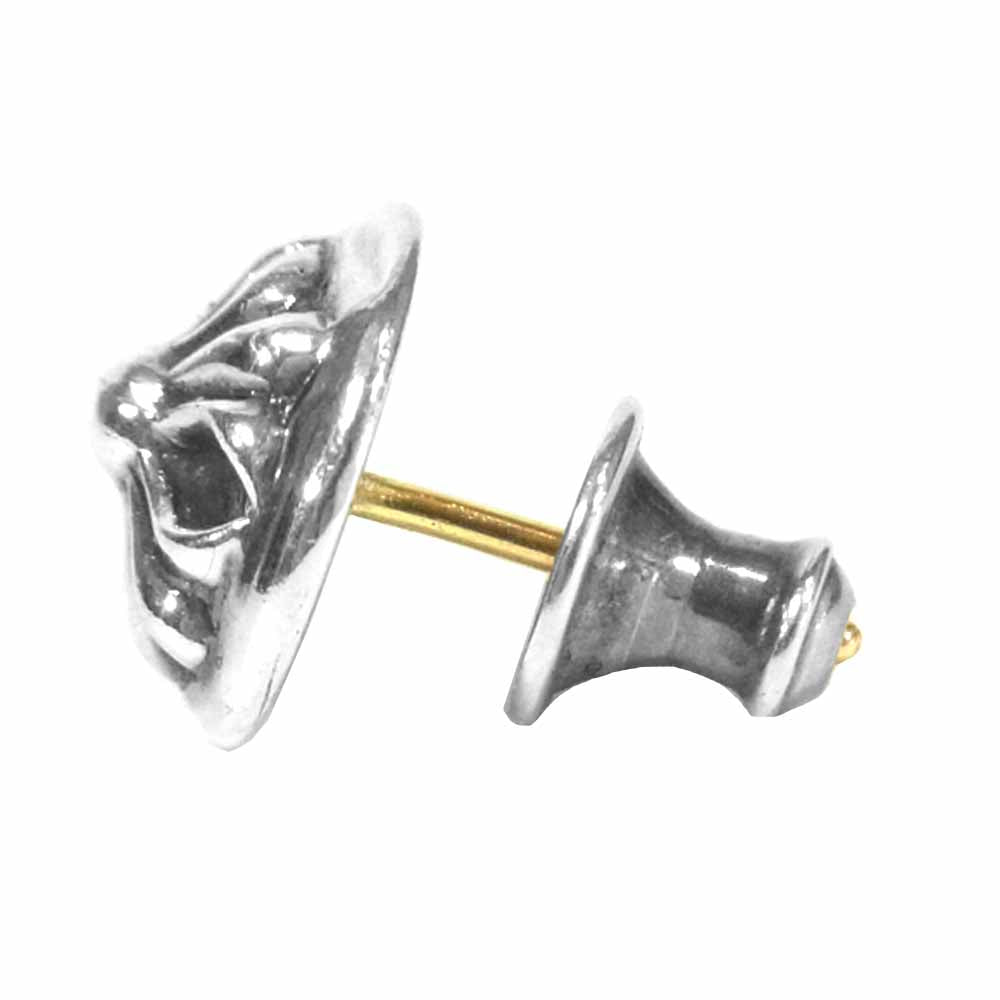 CHROME HEARTS クロムハーツ（原本無） STUD CRSBLL クロスボール スタッド ピアス シルバー925 シルバー系【中古】