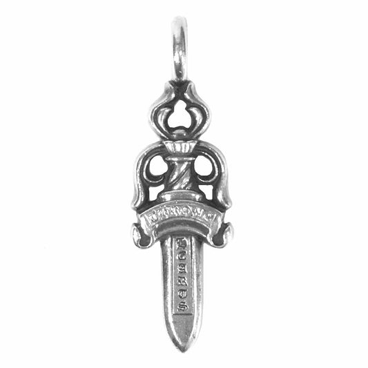 CHROME HEARTS クロムハーツ（原本有） ダブルダガー ペンダントトップ シルバー925 シルバー系【中古】