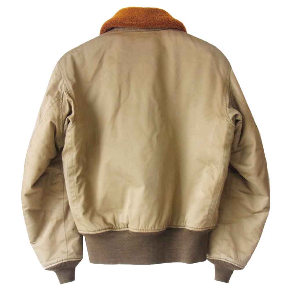 The REAL McCOY'S ザリアルマッコイズ MJ6115 B-10 カスタム ラフウェア社 実名復刻 フライトジャケット ベージュ系 40【中古】