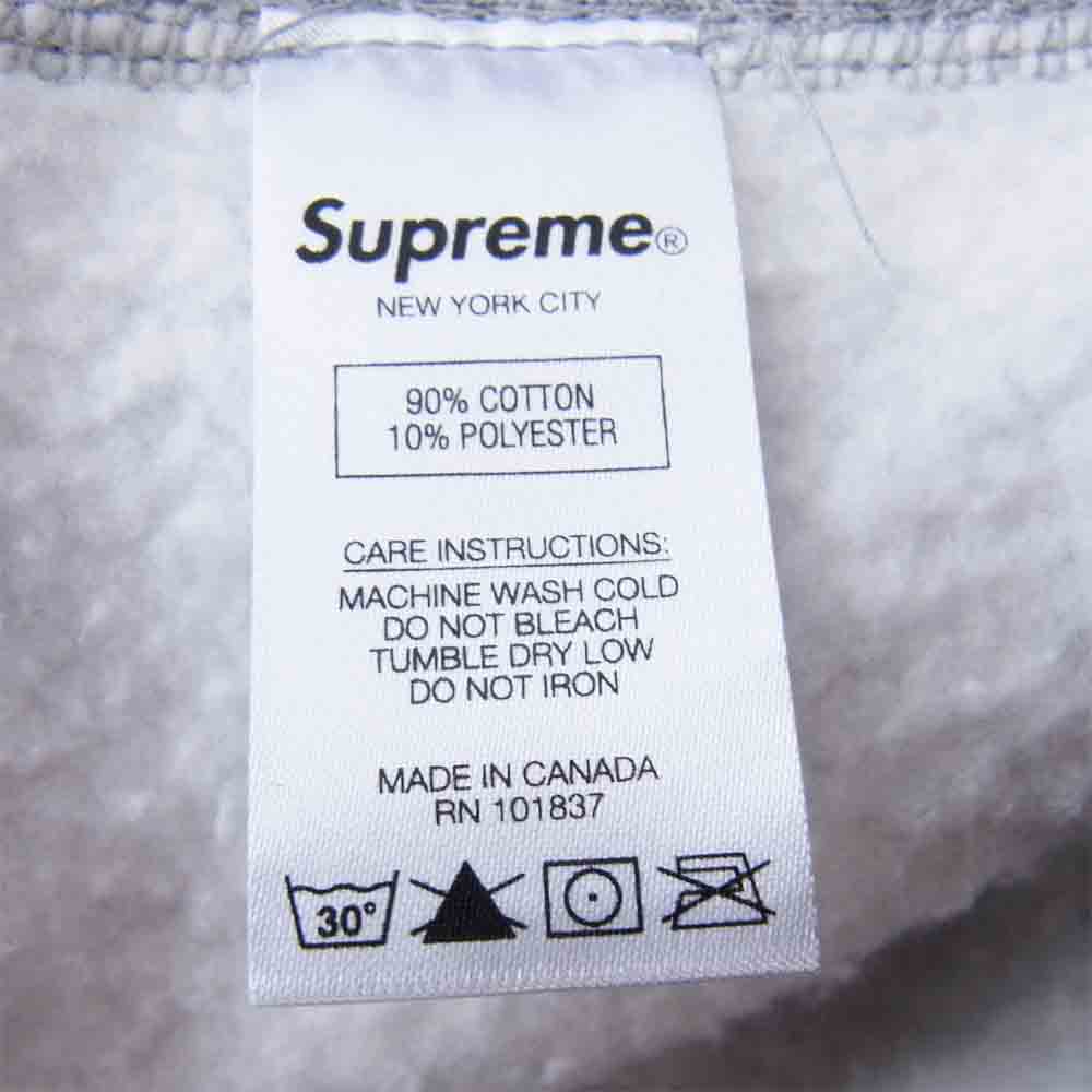 Supreme シュプリーム 20AW S Logo Hooded Sweatshirt S ロゴ プルオーバー パーカー グレー系 M【極上美品】【中古】