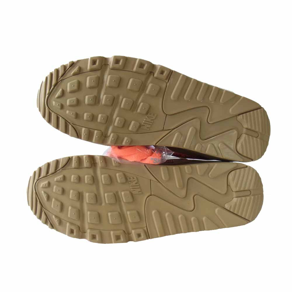 NIKE ナイキ AA7293-200 × OFF-WHITE オフホワイト AIR MAX 90 Desert Ore エアマックス スニーカー ベージュ系 27【極上美品】【中古】