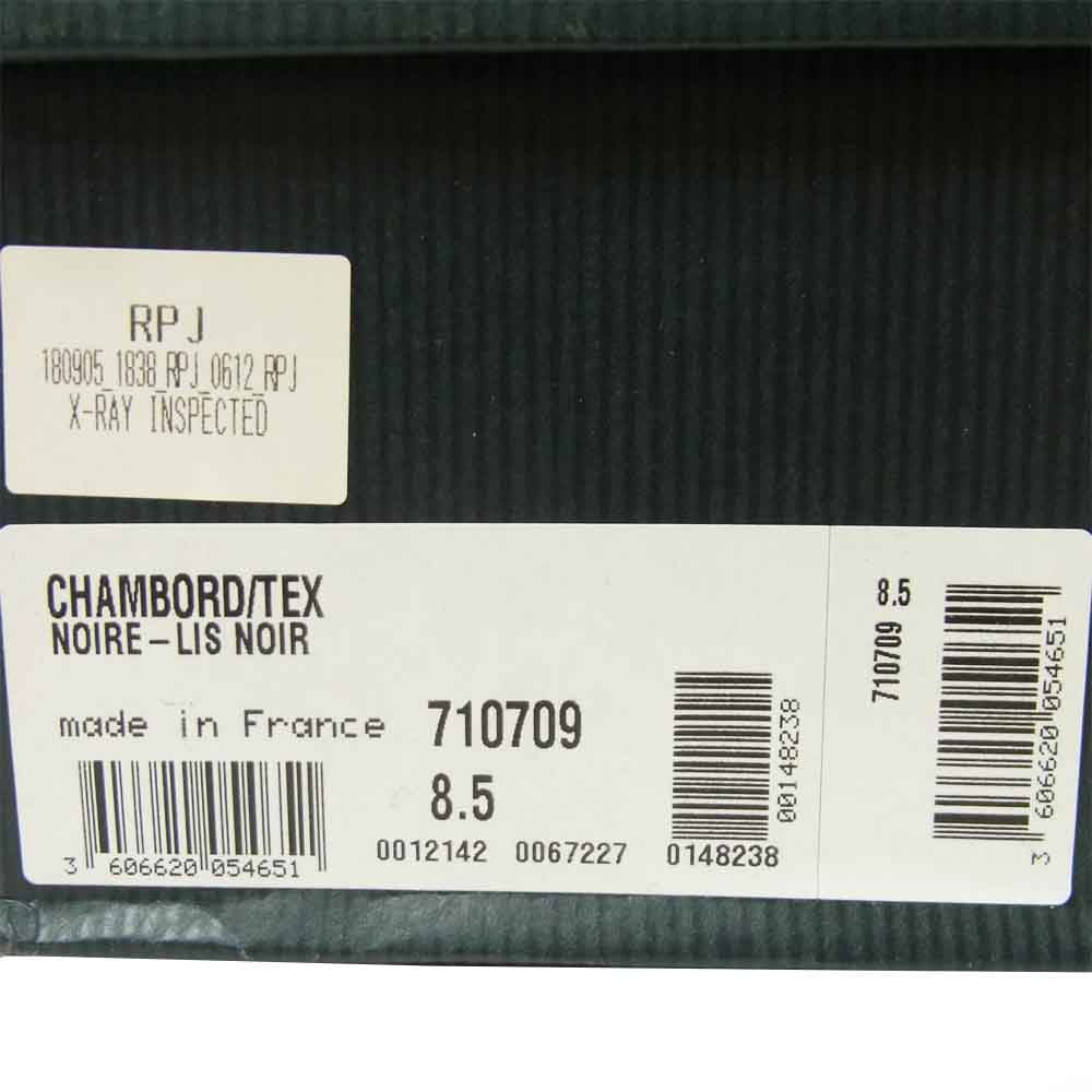 Paraboot パラブーツ 710709 CHAMBORD シャンボード シューズ フランス製 ブラック系 8.5【美品】【中古】
