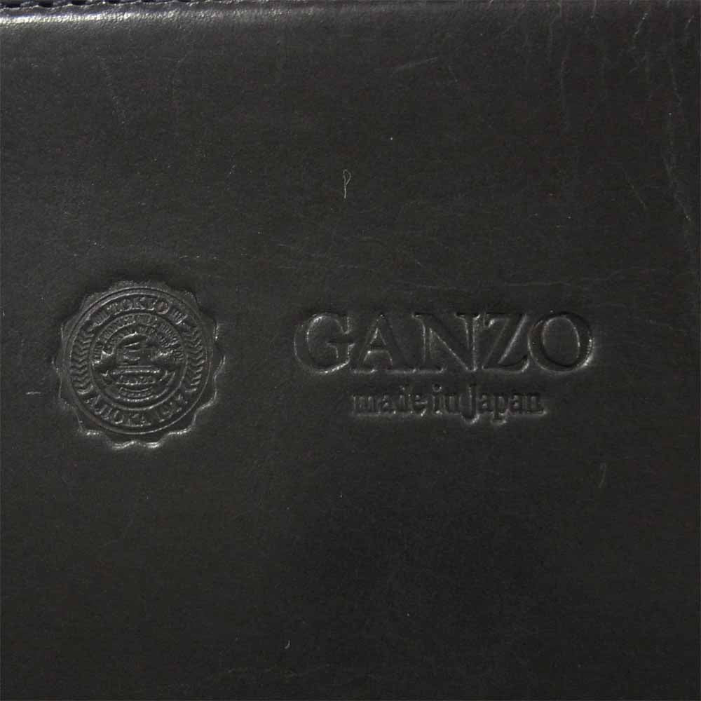 GANZO ガンゾ GUD レザー 牛革 クラッチ バック 日本製 ダークネイビー