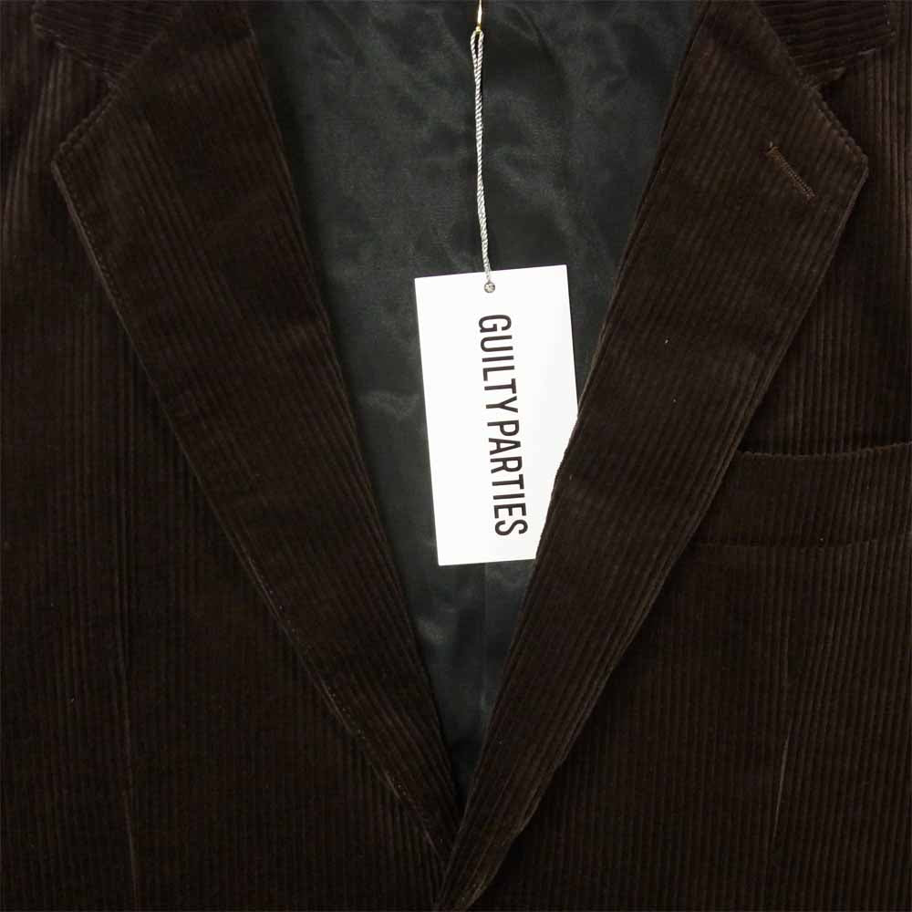 WACKO MARIA ワコマリア 20FW 20FW-WMO-JK03 20FW-WMP-TR15 UNCONSTRUCTED JACKET&PLEATED TROUSERS コーデュロイ セットアップ ブラウン系 S【新古品】【未使用】【中古】