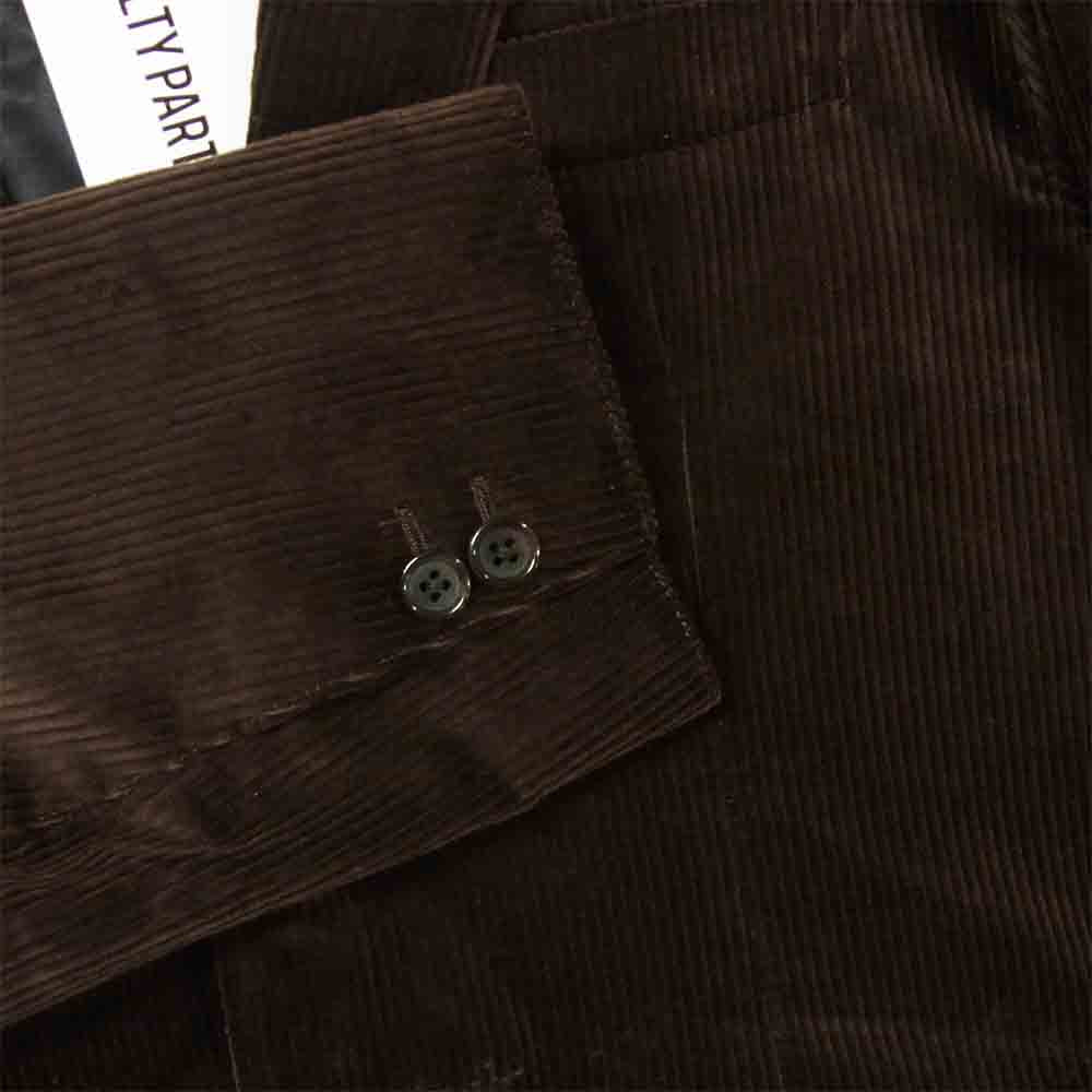 WACKO MARIA ワコマリア 20FW 20FW-WMO-JK03 20FW-WMP-TR15 UNCONSTRUCTED JACKET&PLEATED TROUSERS コーデュロイ セットアップ ブラウン系 S【新古品】【未使用】【中古】