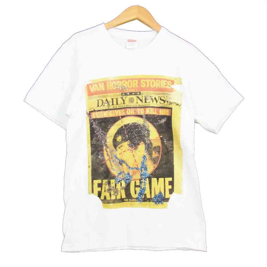 Supreme シュプリーム 16AW DASH SNOW TEE ダッシュ スノー Tシャツ  ホワイト系 S【中古】