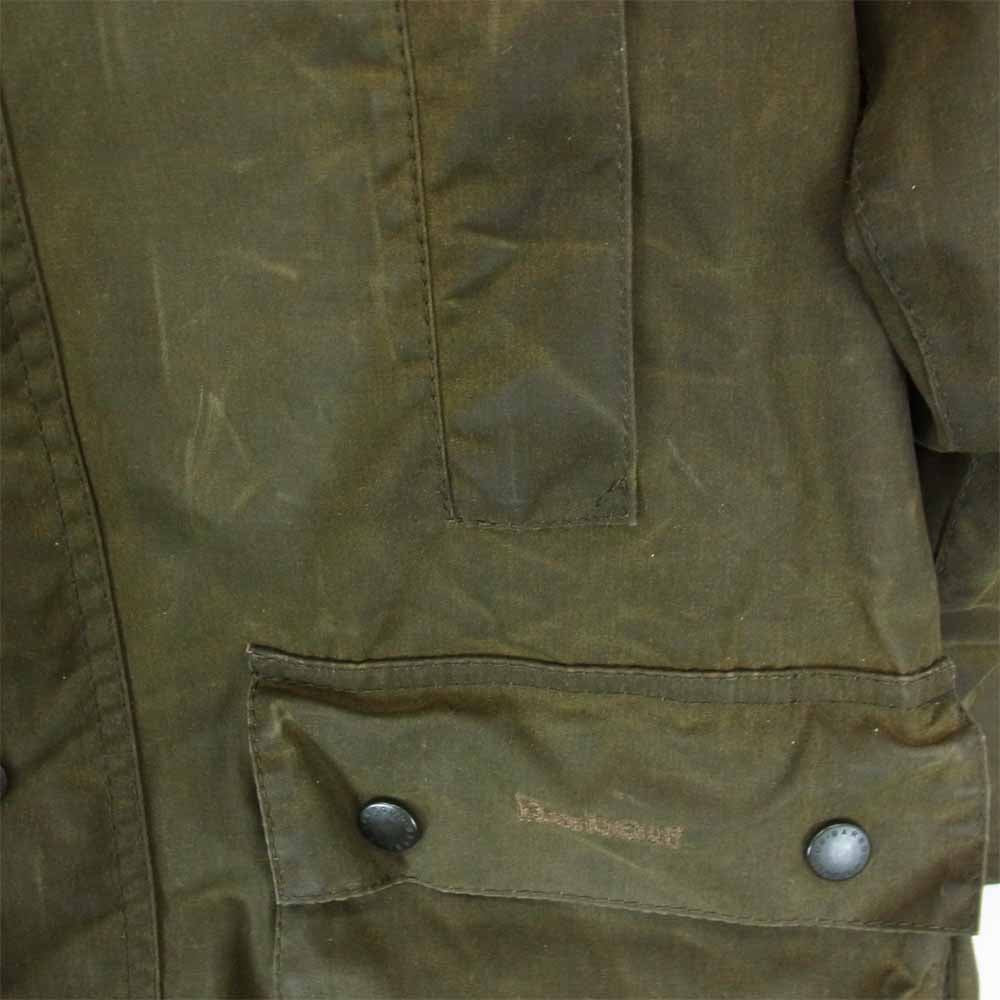Barbour バブアー 1402119 国内正規品 英国製 レディース CLASSIC BEAUFORT クラシック ビューフォート オイルド ジャケット カーキ系 XL【中古】