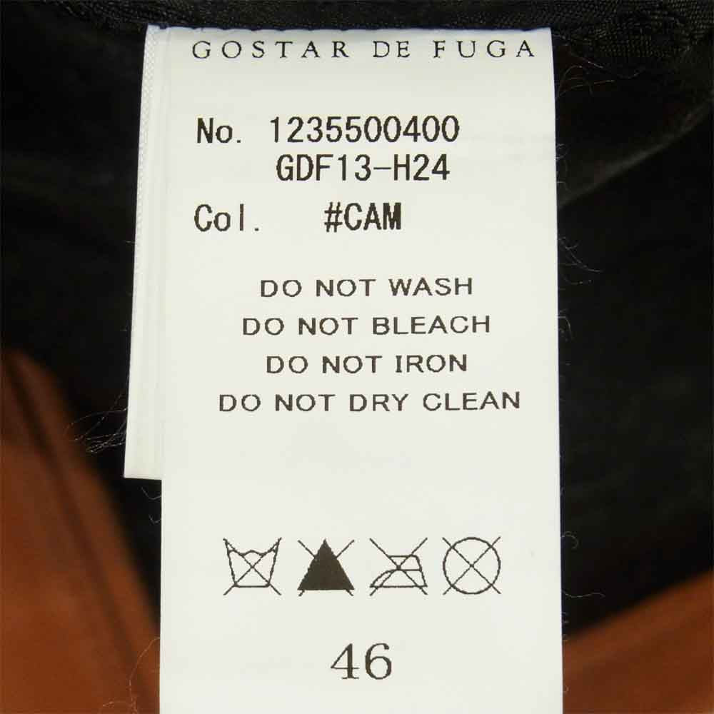 ゴスタールジフーガ gdf13-h24 レザー シングル ライダース ジャケット ブラウン系 46【美品】【中古】