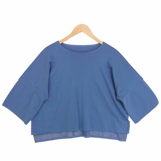 PLEATS PLEASE プリーツプリーズ ISSEY MIYAKE イッセイミヤケ A-POC メッシュ カットソー ライトブルー系 3【中古】