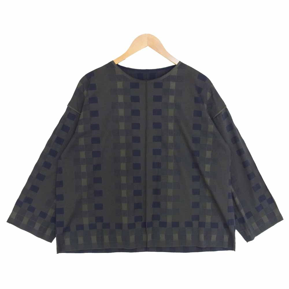 PLEATS PLEASE プリーツプリーズ ISSEY MIYAKE イッセイミヤケ A-POC INSIDE カットソー ネイビー系 3【美品】【中古】