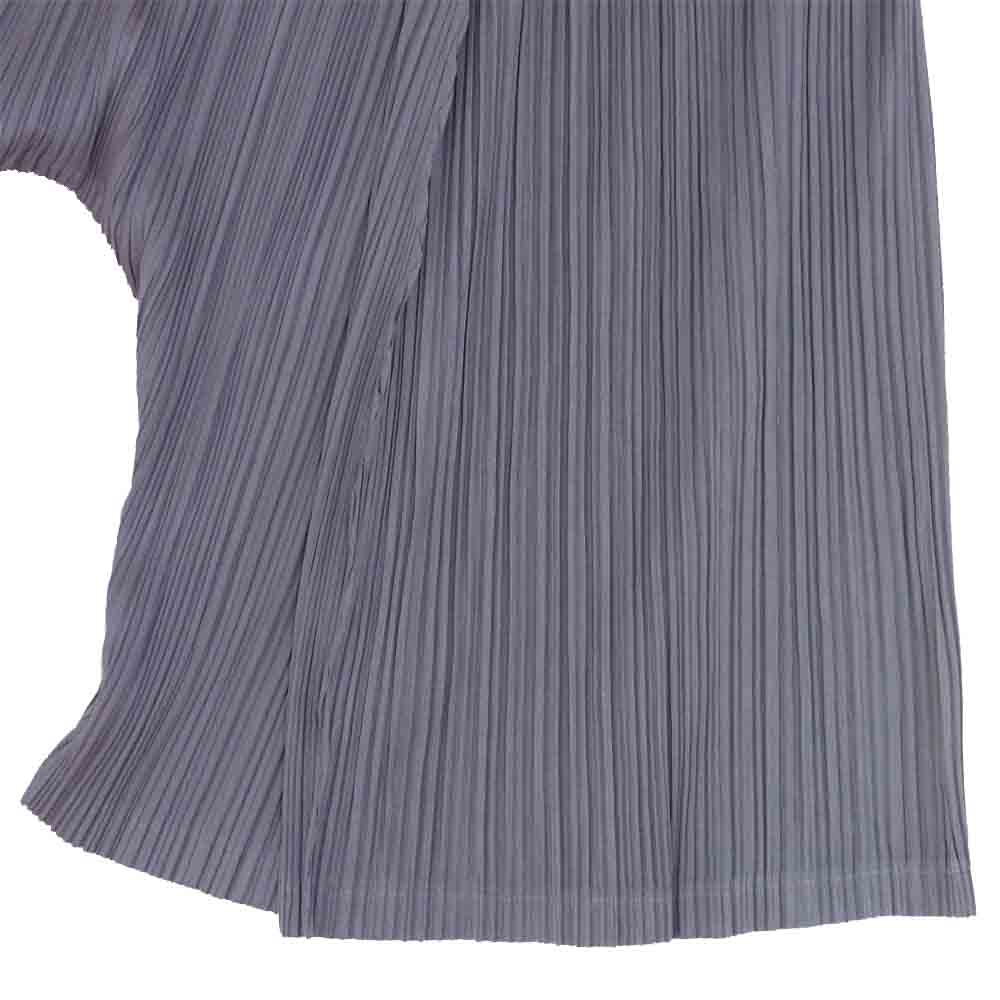 PLEATS PLEASE プリーツプリーズ ISSEY MIYAKE イッセイミヤケ タック サルエル パンツ 灰紫系 4【中古】