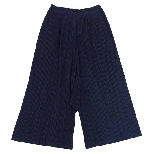 PLEATS PLEASE プリーツプリーズ ISSEY MIYAKE イッセイミヤケ 袴 ワイド パンツ ネイビー系 5【中古】