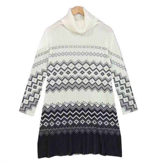 PLEATS PLEASE プリーツプリーズ ISSEY MIYAKE イッセイミヤケ タートルネック ワンピース ホワイト系 3【中古】