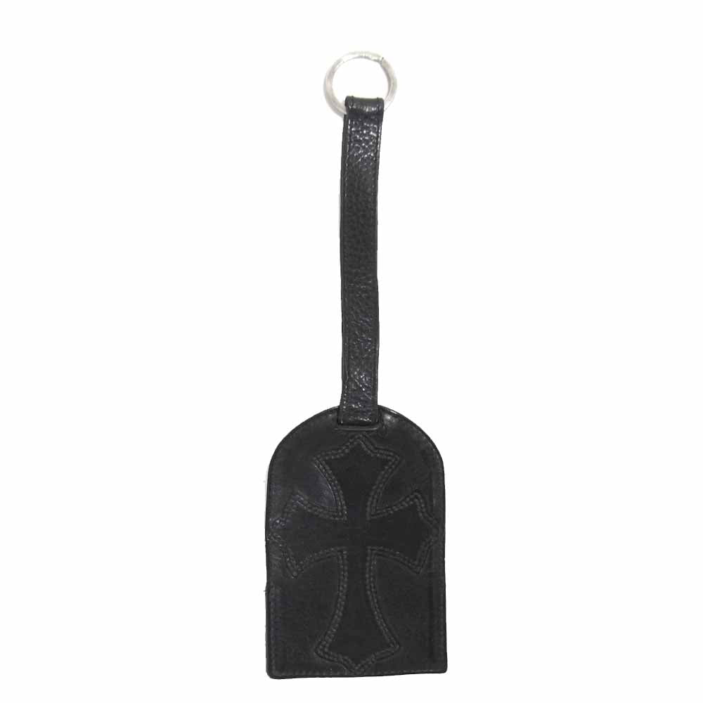 CHROME HEARTS クロムハーツ（原本無） セメタリー クロシェット レザー キーケース ブラック系【中古】