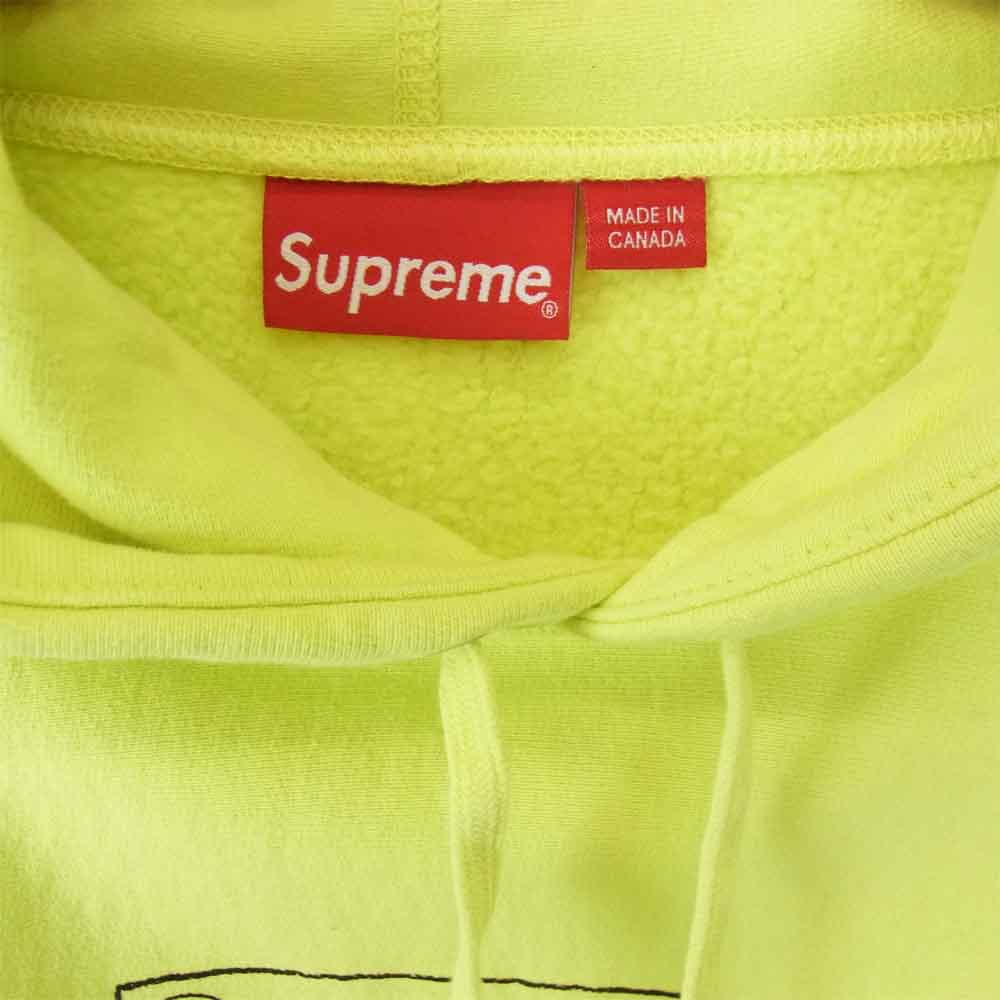 Supreme シュプリーム 21SS KAWS Chalk Logo Hooded Sweatshirt パーカー イエロー系 M【中古】