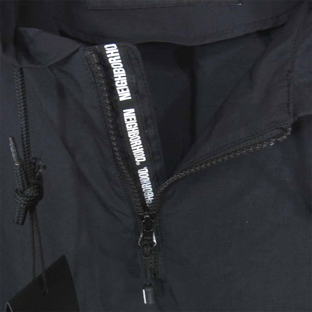 NEIGHBORHOOD ネイバーフッド 21SS 211TSNH-JKM02 ANORAK N-JKT アノラック ジャケット ブラック系 S【新古品】【未使用】【中古】