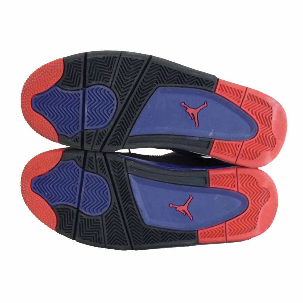 NIKE ナイキ AQ3816-065 AIR JORDAN 4 RETRO NRG エア ジョーダン レトロ BLACK/COURT PURPLE 28cm【美品】【中古】