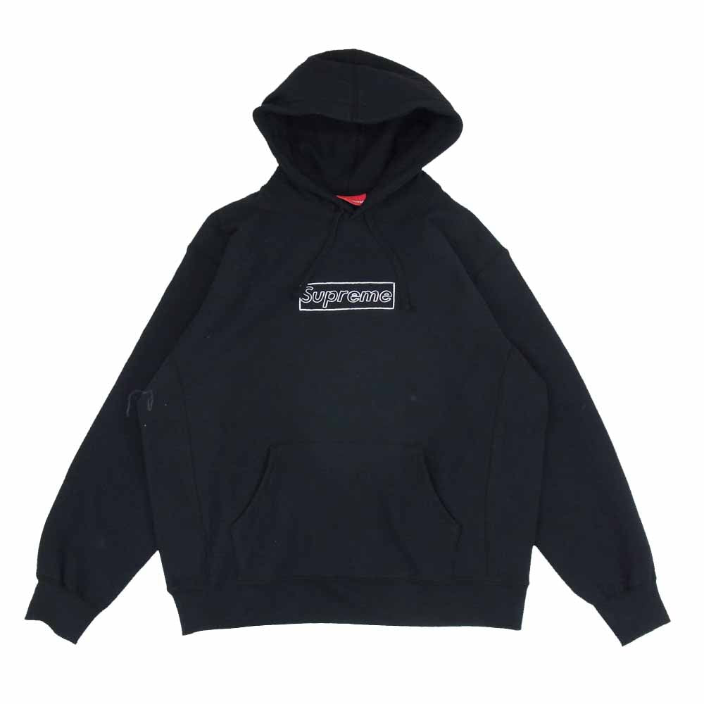 Supreme KAWS Chalk  Hooded Sweatshirt 黒M