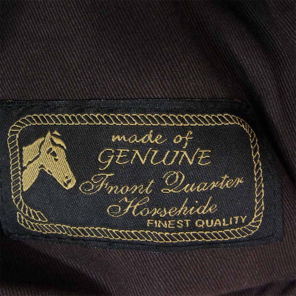 AERO LEATHER エアロレザー HIGHWAYMAN ハイウェイマン ホースハイド レザー ライダース ジャケット 赤茶系 34【中古】