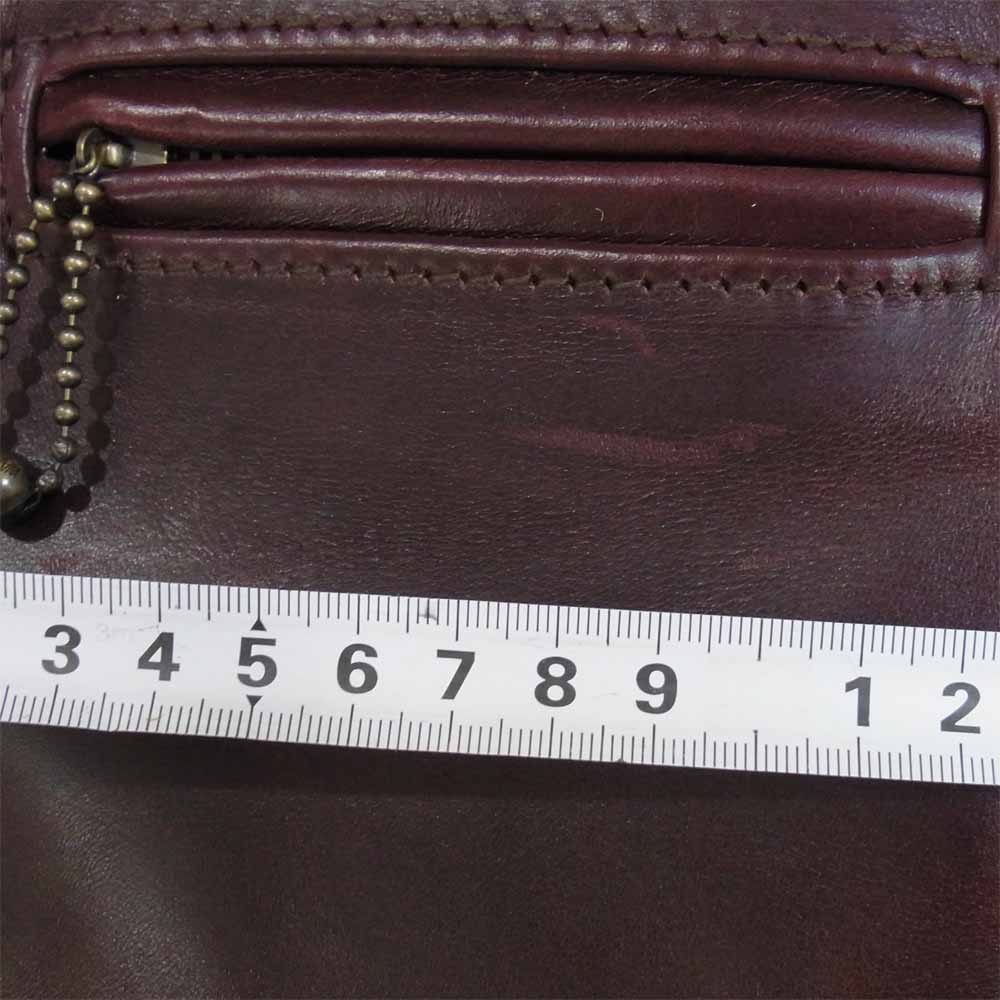 AERO LEATHER エアロレザー HIGHWAYMAN ハイウェイマン ホースハイド レザー ライダース ジャケット 赤茶系 34【中古】