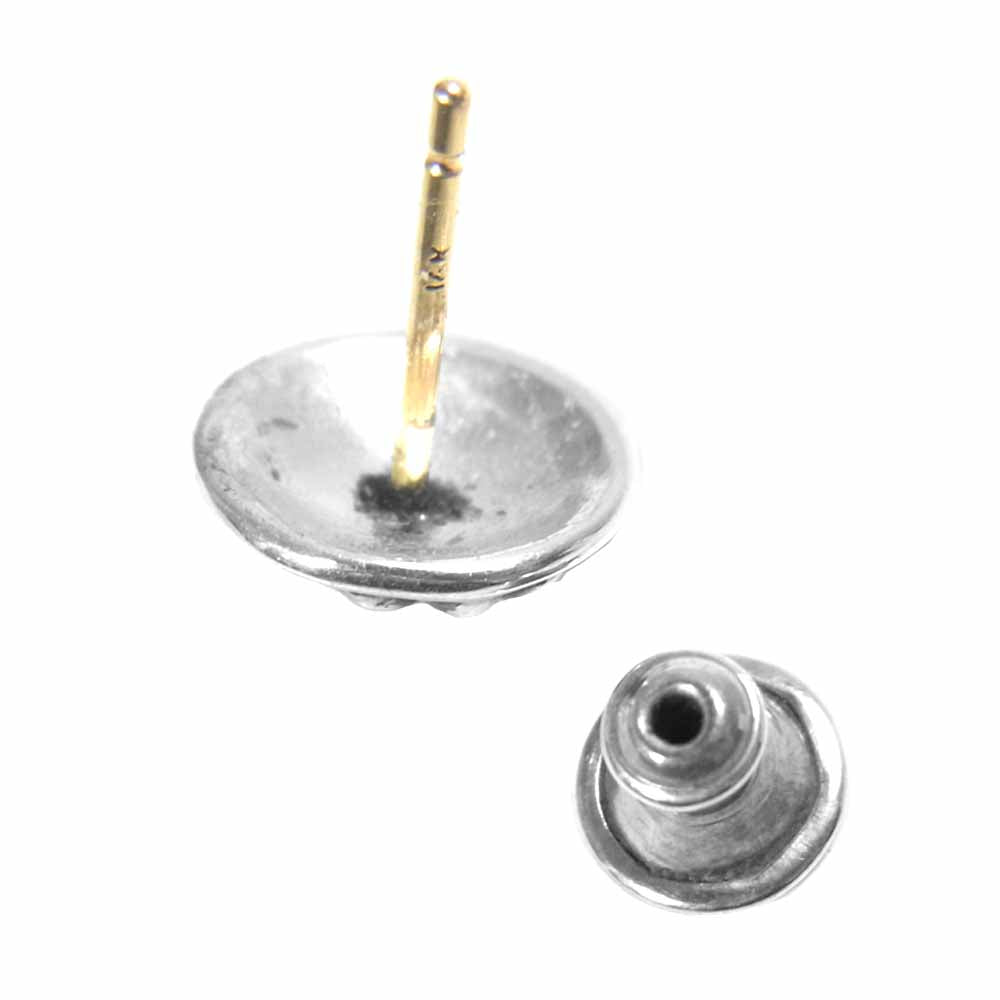 CHROME HEARTS クロムハーツ（原本有） STUD BALL クロス ボール スタッド ピアス シルバー系【中古】