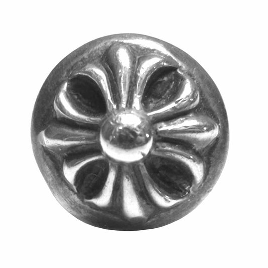 CHROME HEARTS クロムハーツ（原本有） STUD BALL クロス ボール スタッド ピアス シルバー系【中古】