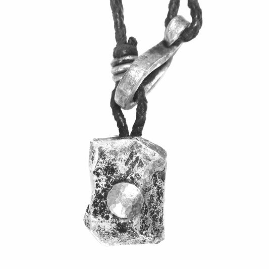 バックラッシュ J-474-27 JUNUEZONO ジュンウエゾノ SILVER1000＋ 純銀 ジャパンショルダー レザー ネックレス シルバー系【中古】