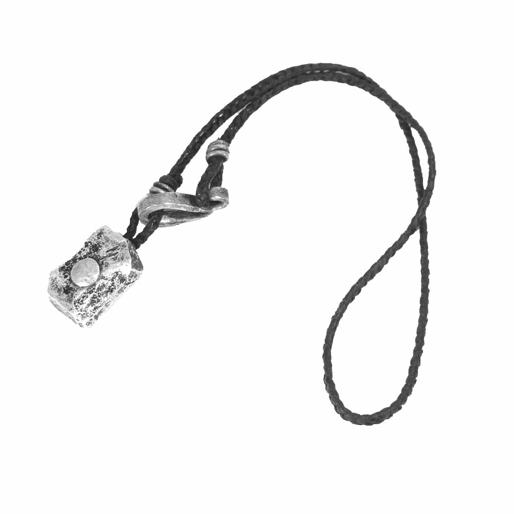 バックラッシュ J-474-27 JUNUEZONO ジュンウエゾノ SILVER1000＋ 純銀 ジャパンショルダー レザー ネックレス シルバー系【中古】