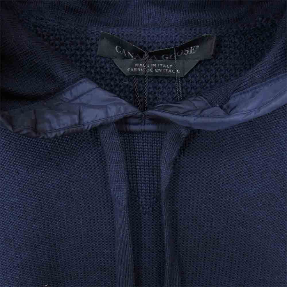 CANADA GOOSE カナダグース 6969M 国内正規品 ASHCROFT HOODY アシュクロフト フーディ ニット パーカ ネイビー系 L/G【新古品】【未使用】【中古】