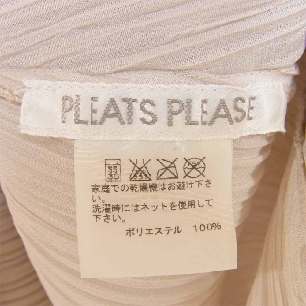 PLEATS PLEASE プリーツプリーズ ISSEY MIYAKE イッセイミヤケ ノースリーブ ブラウス ベージュ系 4【中古】