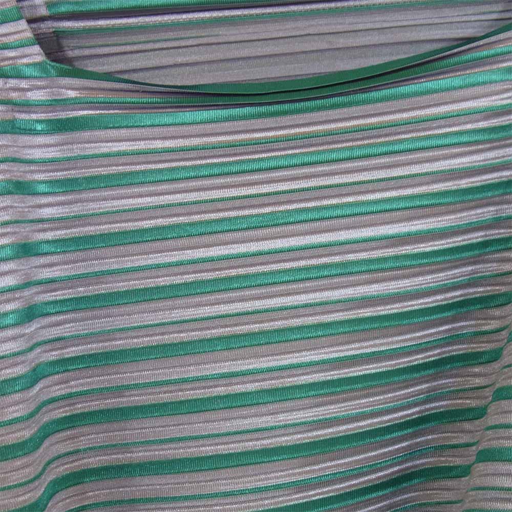 PLEATS PLEASE プリーツプリーズ ISSEY MIYAKE イッセイミヤケ 横プリーツ アシンメトリー ボックス シルエット カットソー グリーン系 3【中古】