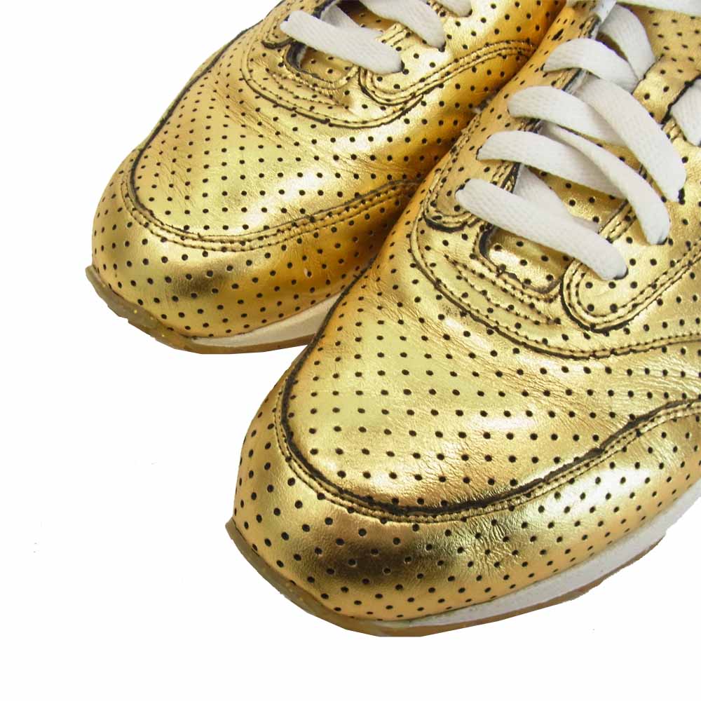 NIKE ナイキ 318361-771 AIR MAX 1 PREMIUM QK OLYMPIC エアマックス ゴールド系 27.5cm【中古】